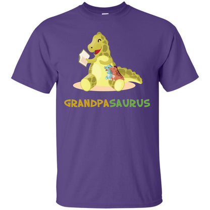 Grandpasaurus Granddad Grandpa Shirt Purple