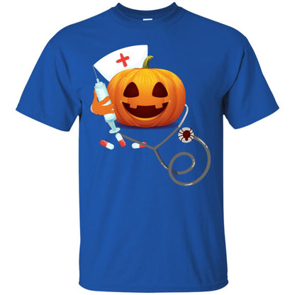 Pumpkin Nurse Nursing Halloween Gift Shirt Royal