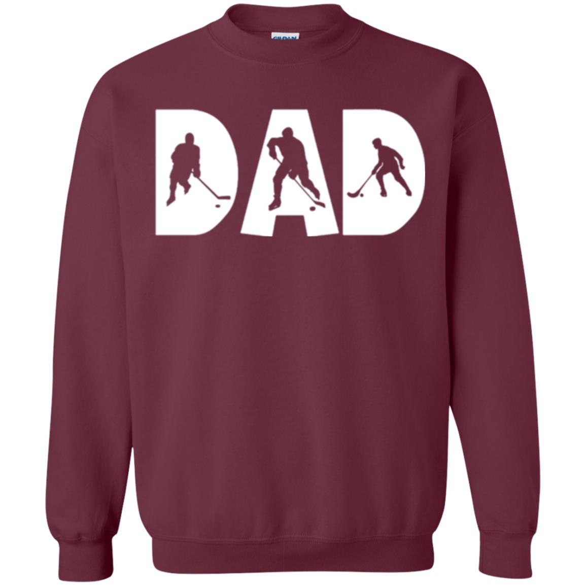 Daddy T-shirt Hockey Lover Maroon