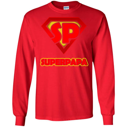 Superpapa Grandfather Grandpapa Shirt Red