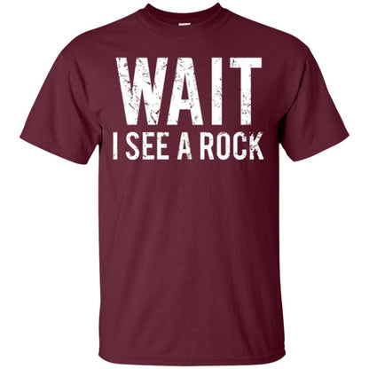 Geology T-shirt I See A Rock Maroon