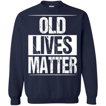 Elderly Seniors T-shirt Old Lives Matter T-shirt Navy