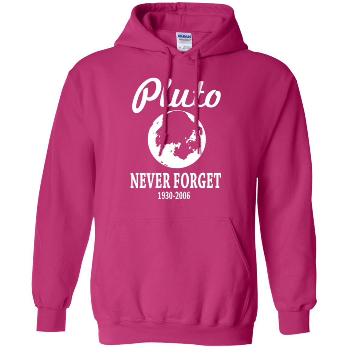 Pluto Never Forget T-shirt Heliconia