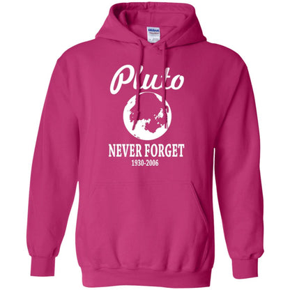 Pluto Never Forget T-shirt Heliconia