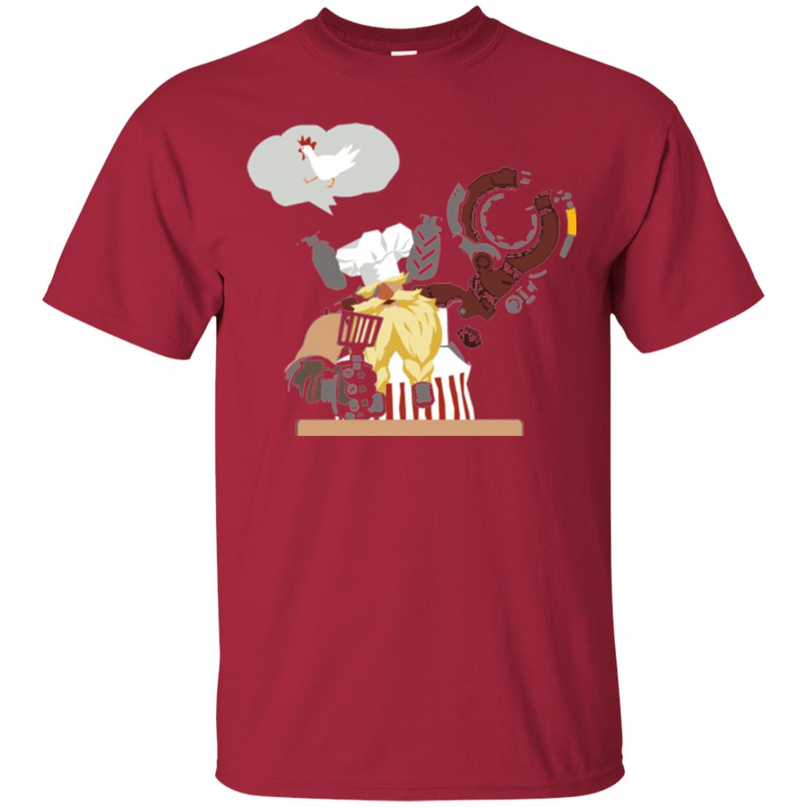 Overwatch Torbjorn Chef Spray T-shirt Cardinal