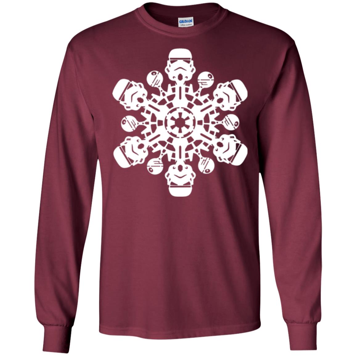 Christmas T-shirt Star Wars Stormtrooper Snowflake Maroon