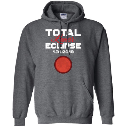 Eclipse January 31st 2018 Total Lunar Eclipse T-shirt Blood Moon Dark Heather