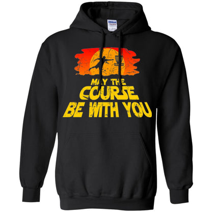 Disc Golf T-shirt May The Course Be With You Black
