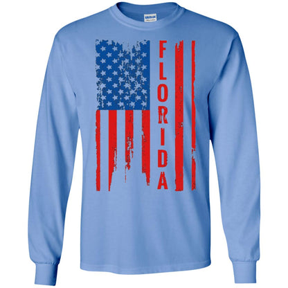 Florida State T-shirt American Flag Carolina Blue