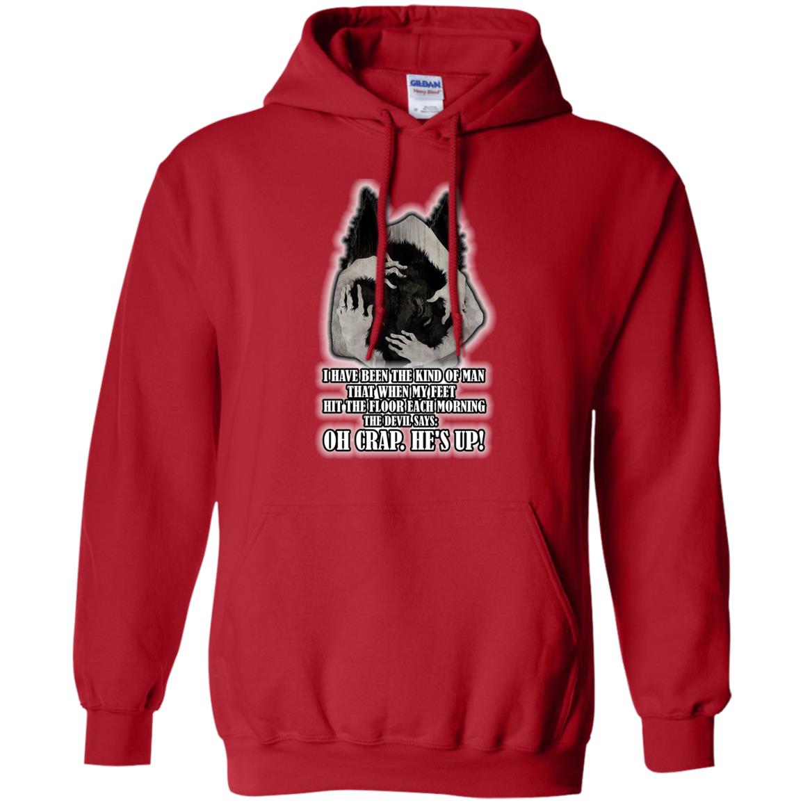 The Devil Say Oh Crap He Is Up Wolf Shirt Red