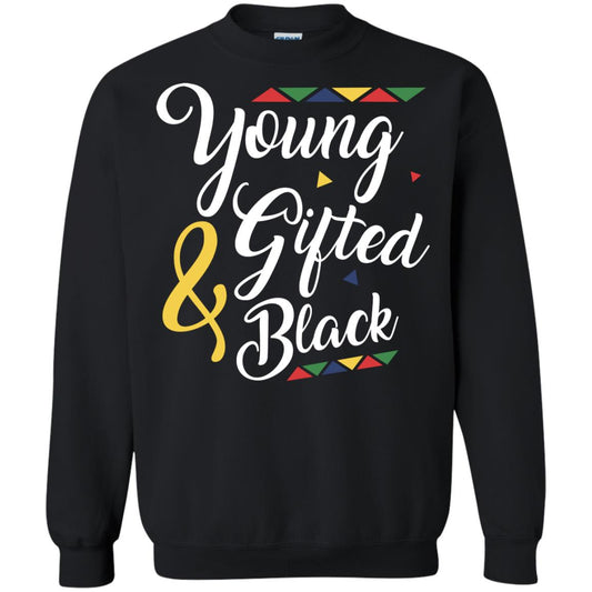 African American T-shirt Young Gifted And Black Black