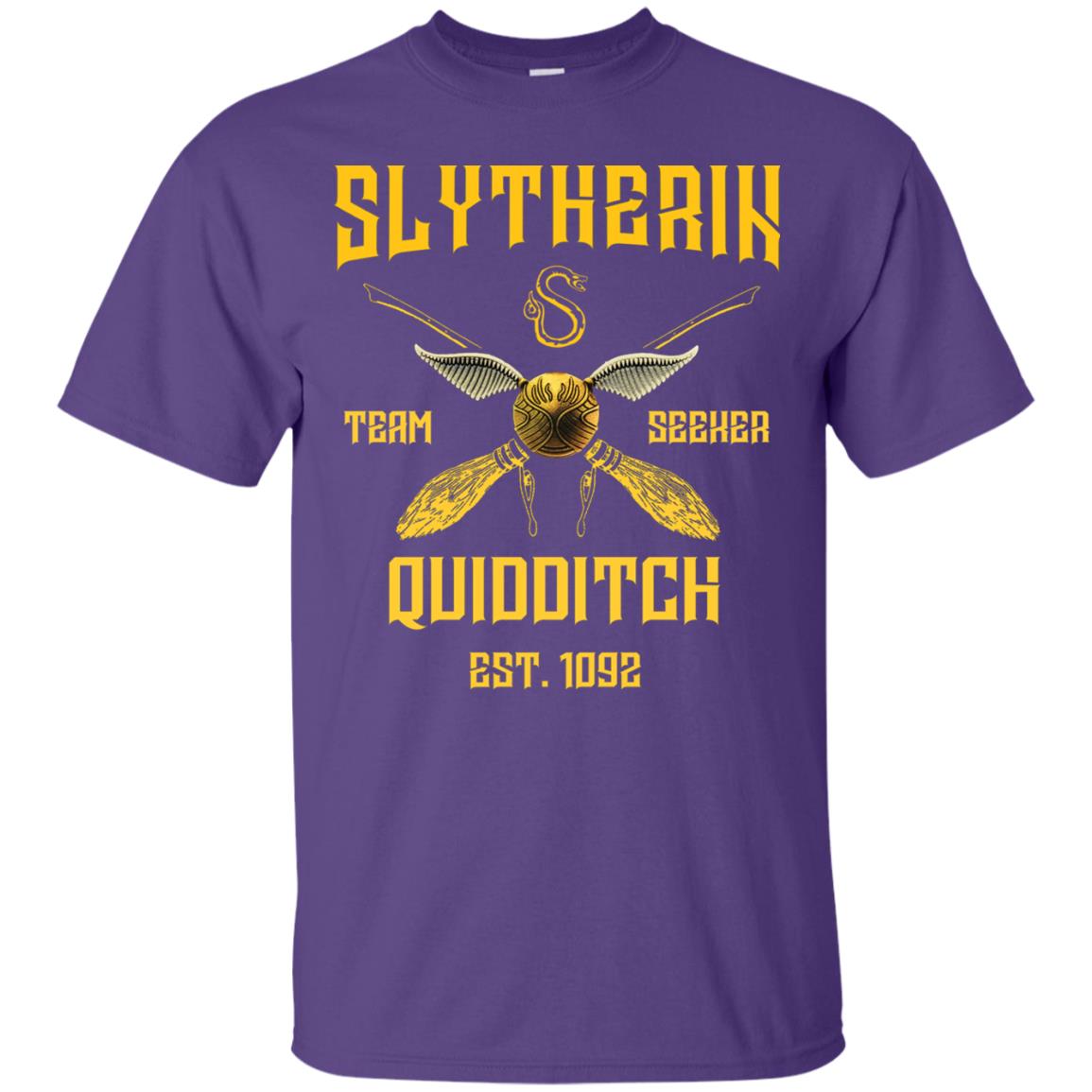 Slytherin Quiddith Team Seeker Est 1092 Harry Potter Shirt Purple