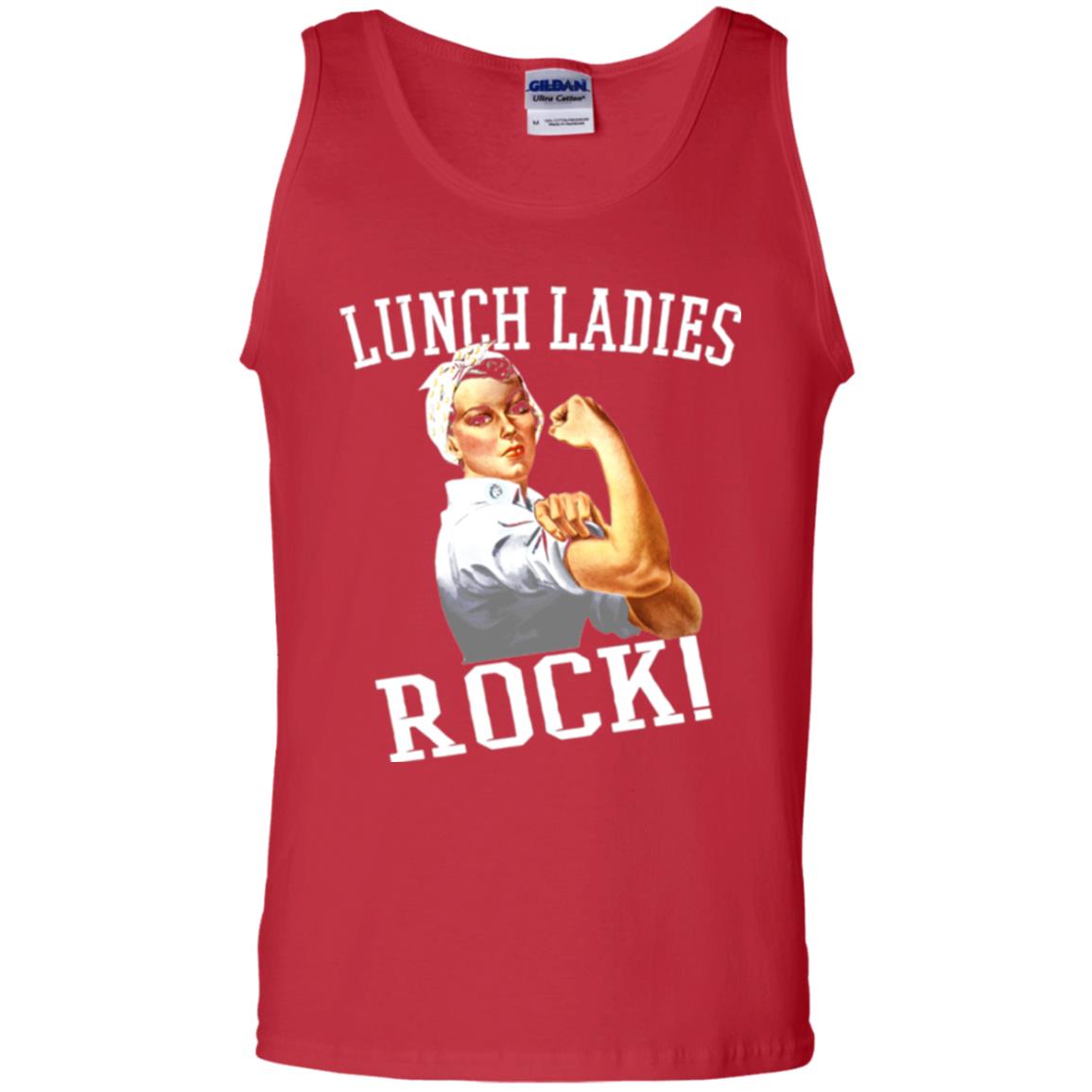 Lunch Ladies Rock Cafeteria Lunch Lady T-shirt Red
