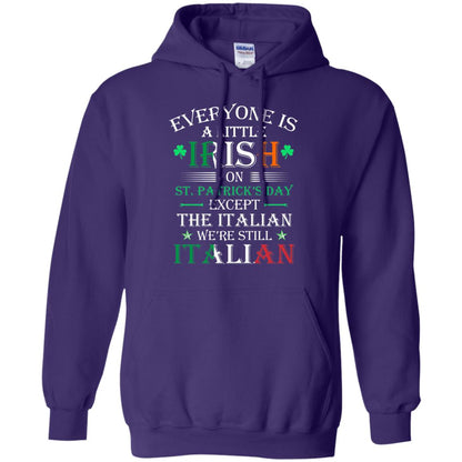 We_re Still Italian On St. Patricks Day T-shirt Purple