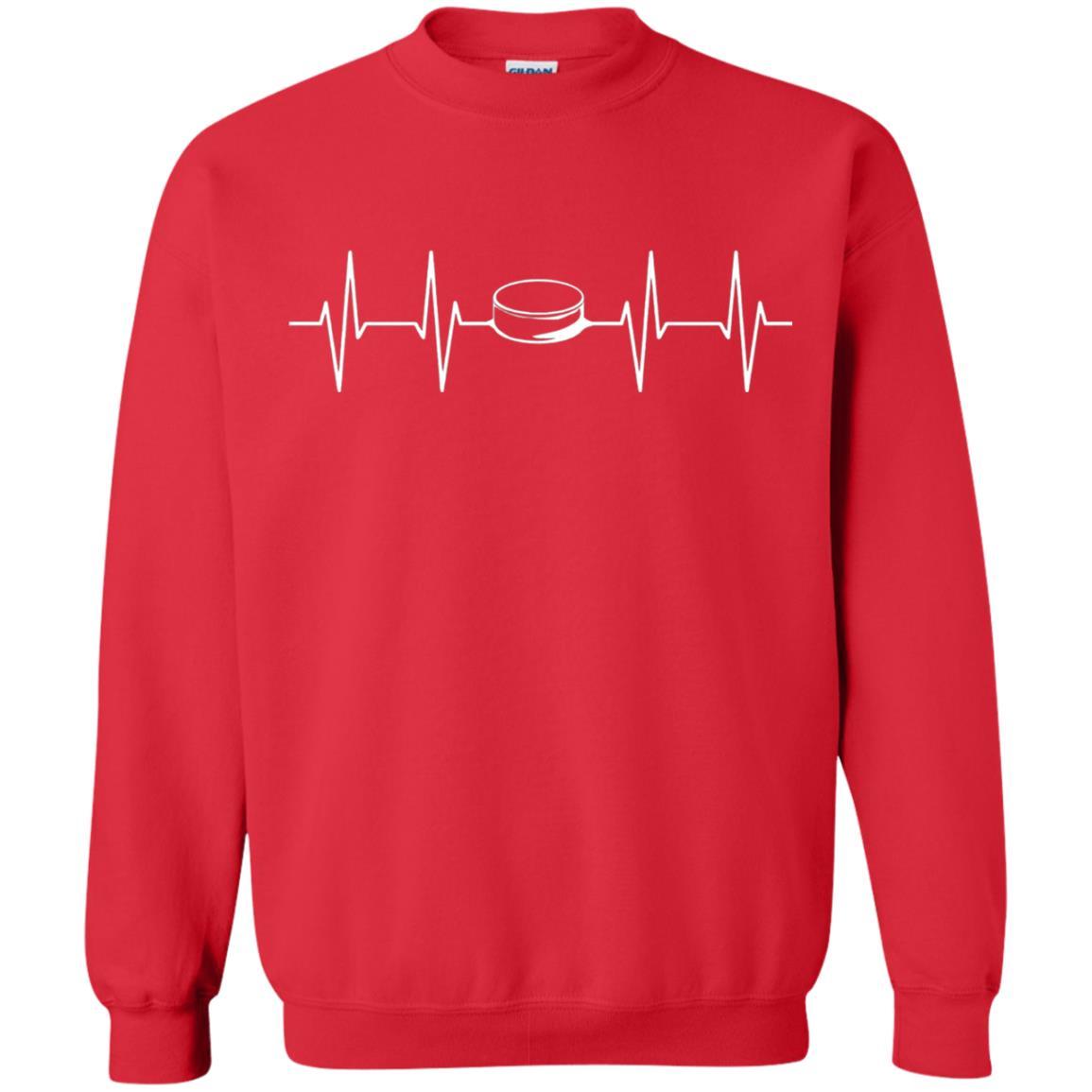 Heartbeat Puck Hockey T-Shirt Red
