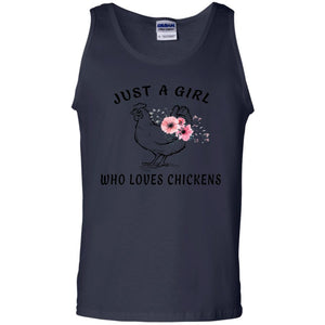 Just A Girl Who Loves Chickens Farmer T-shirt