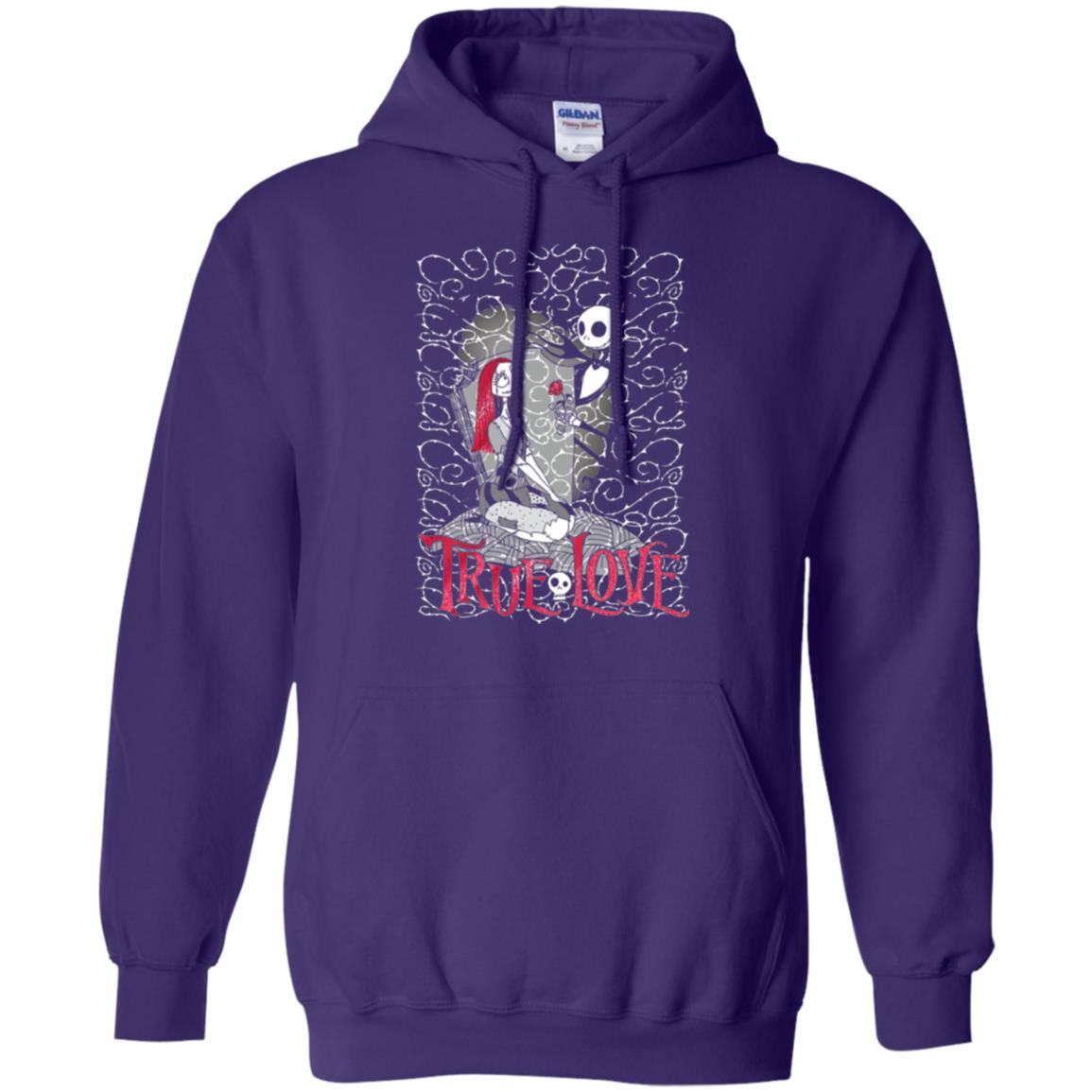 Nightmare Before Christmas True Love Halloween T-shirt Purple
