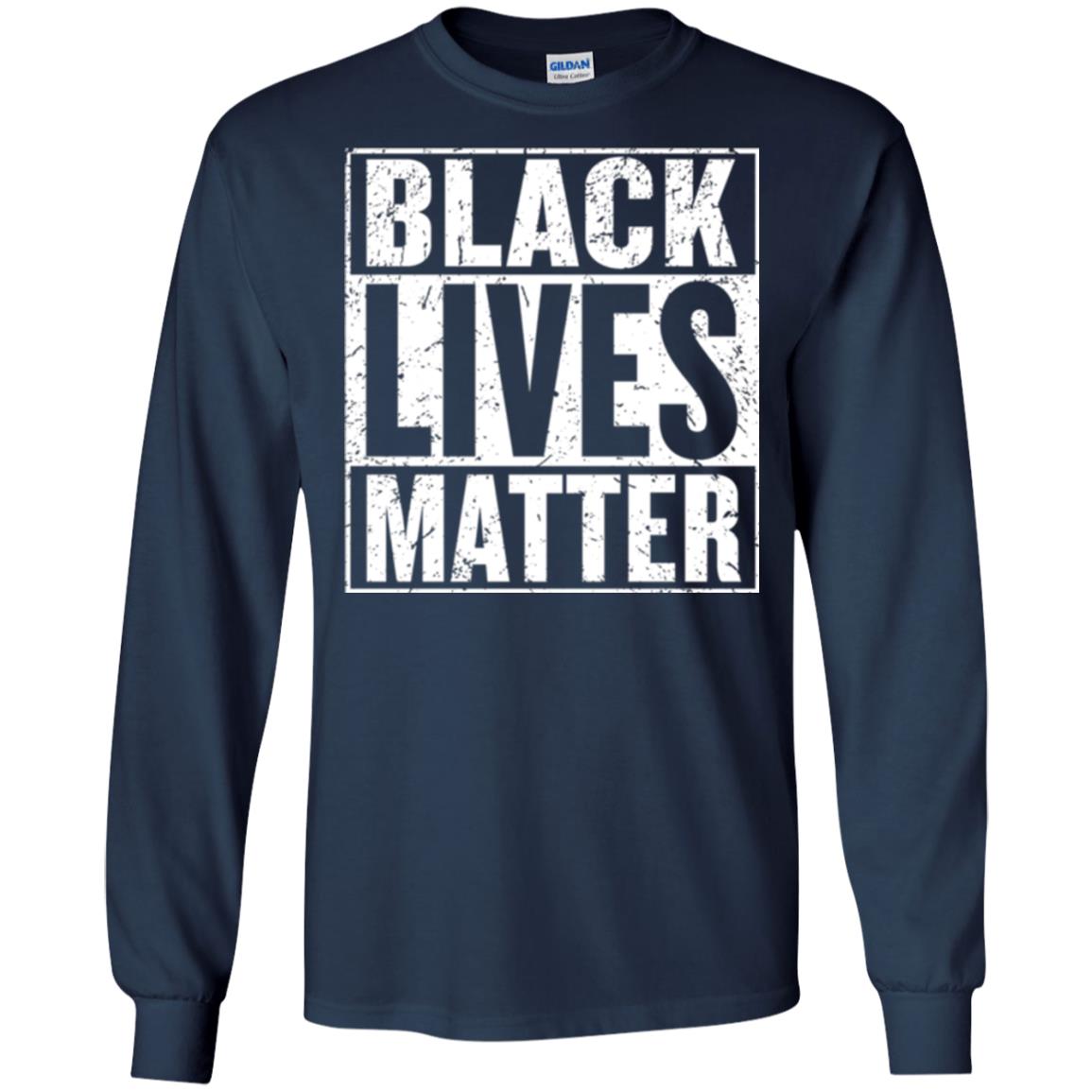 Black Pride African American Gift T-shirt Black Lives Matter Navy