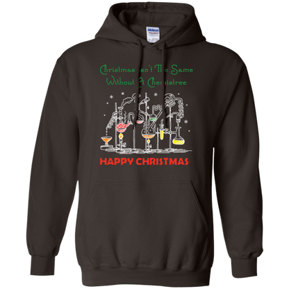Christmas Isn't The Same Without A Chemistree Happy Christmas T-shirt Dark Chocolate