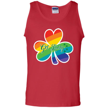 Lgbt T-shirt Shamrock Get Lucky Red
