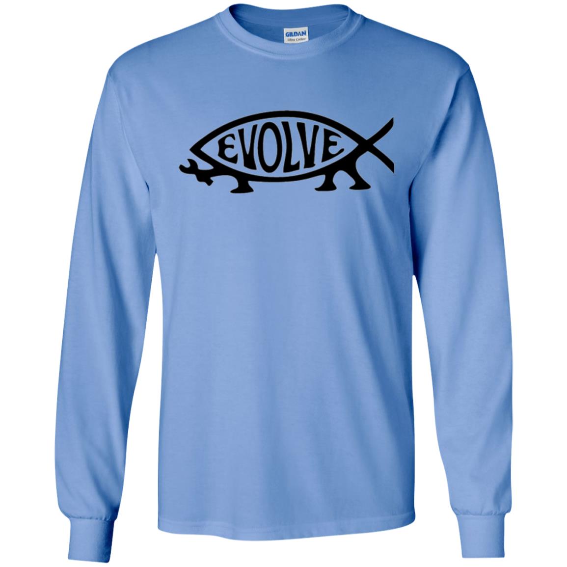 Darwin Evolution Evolve T-shirt Carolina Blue