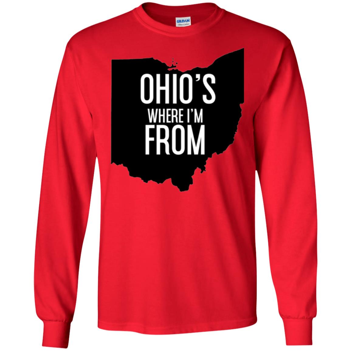 Ohio T-shirt Where I_m From Red