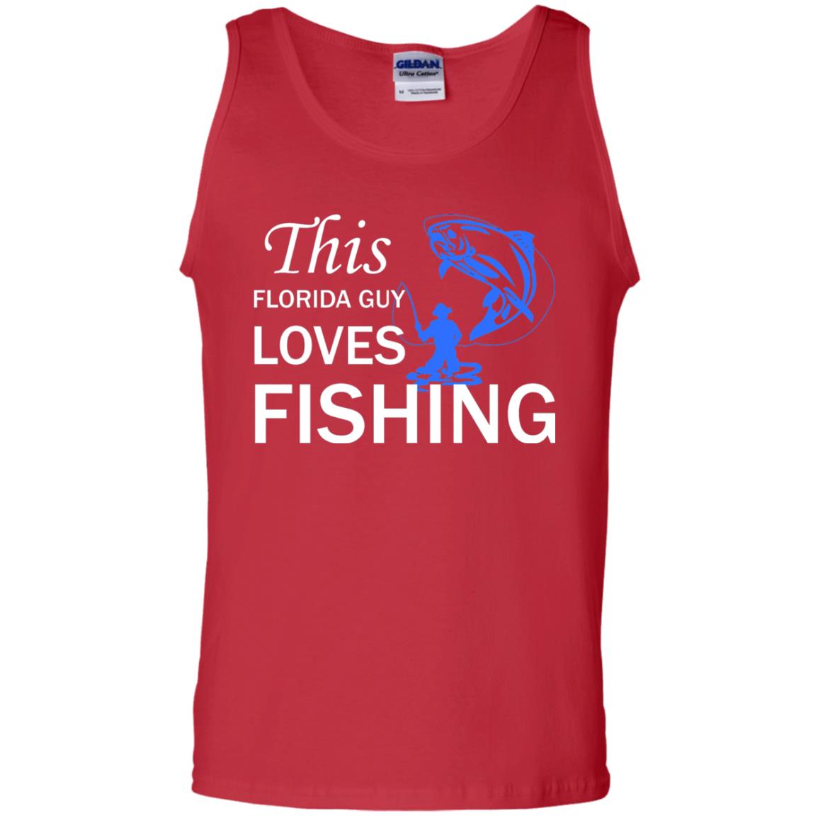 This Florida Guy Love Fishing Fisherman T-shirt Red