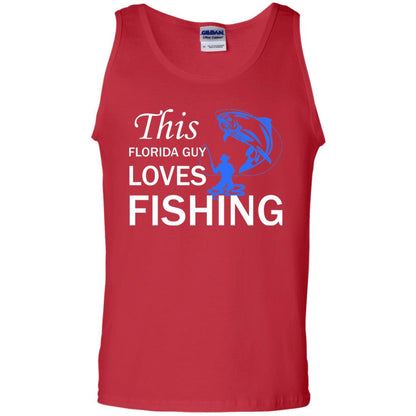 This Florida Guy Love Fishing Fisherman T-shirt Red