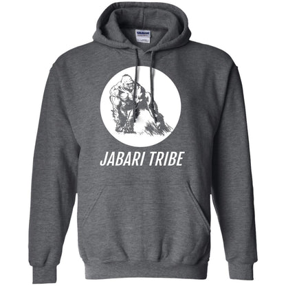 Jabari Tribe White Gorilla T-shirt Dark Heather