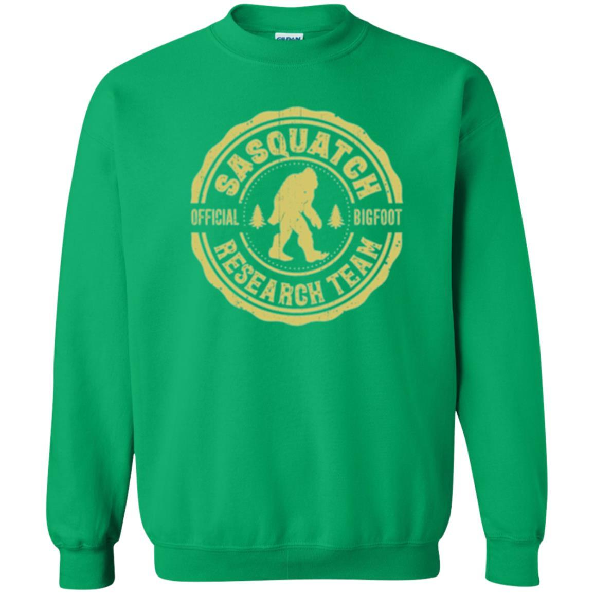 Squatchin Gone T-shirt Finding Sasquatch Bigfoot Research Team Irish Green