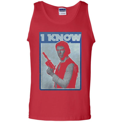 Film T-shirt Han Solo Iconic Unscripted I Know Graphic Red