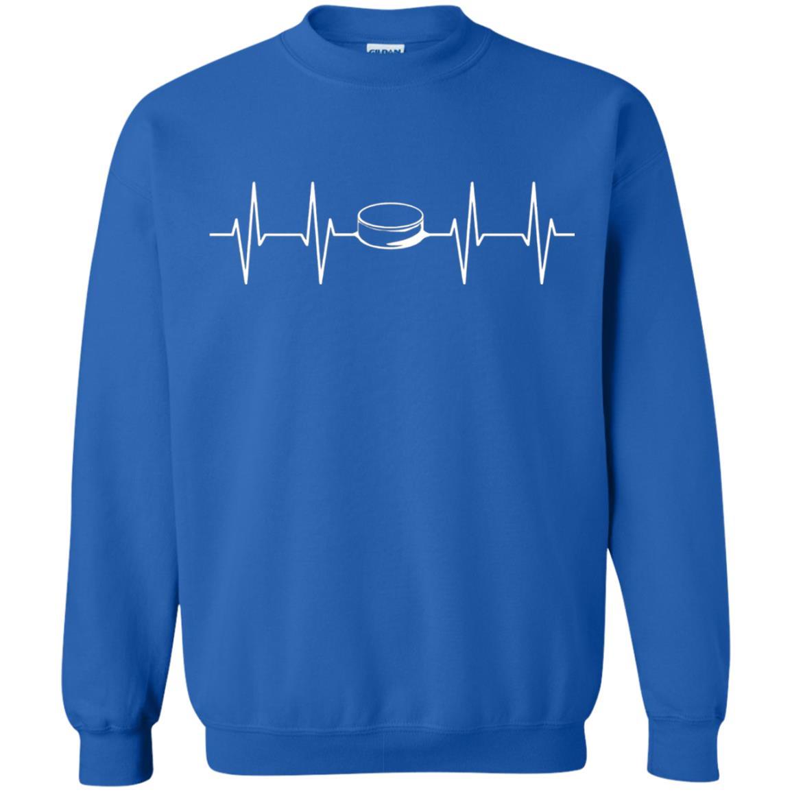 Heartbeat Puck Hockey T-Shirt Royal