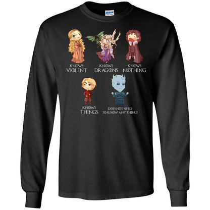 Know Something Game Of Thrones Fan T-shirt Black