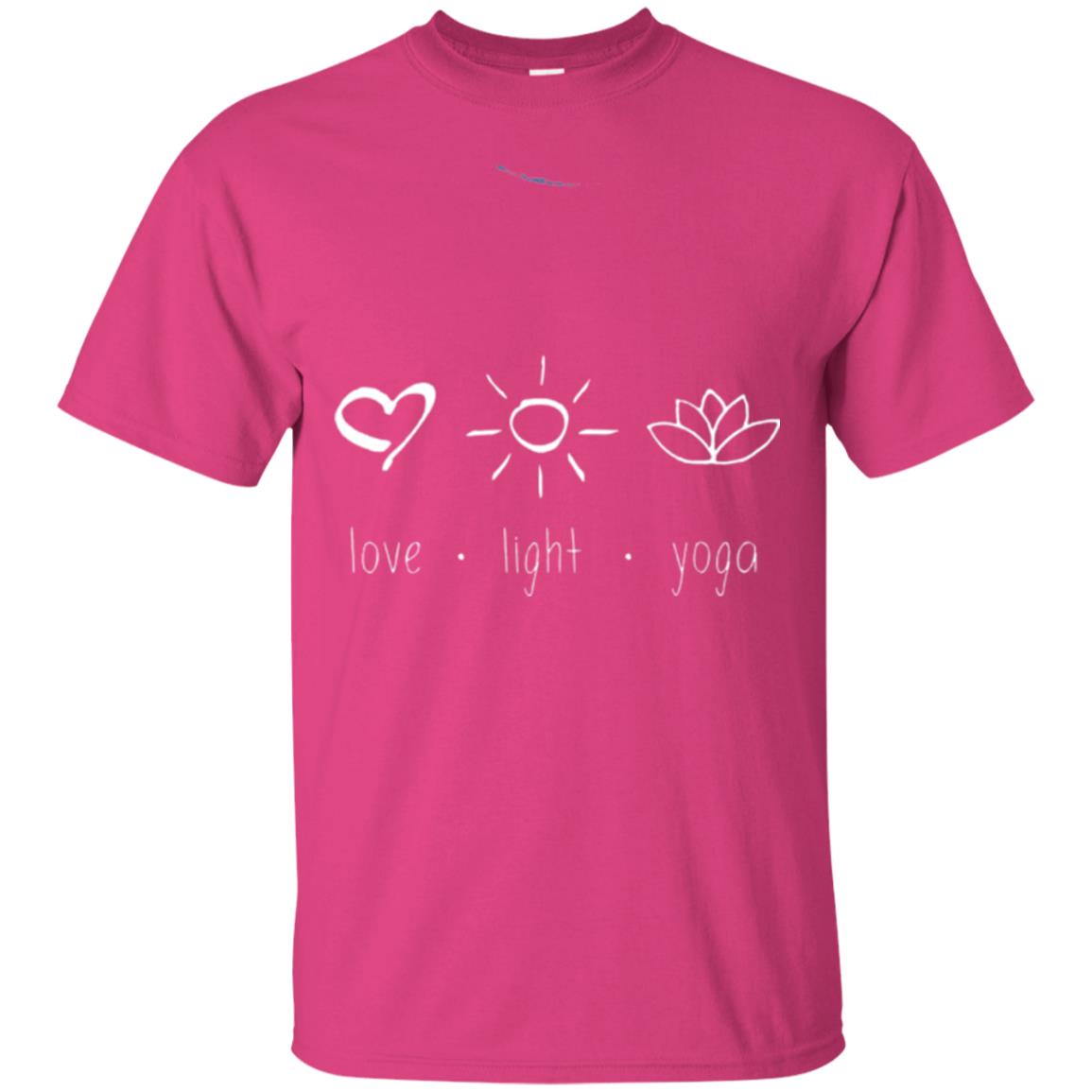 Yoga Lovers T-shirt Love Light Yoga Heliconia