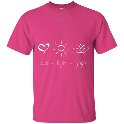 Yoga Lovers T-shirt Love Light Yoga Heliconia