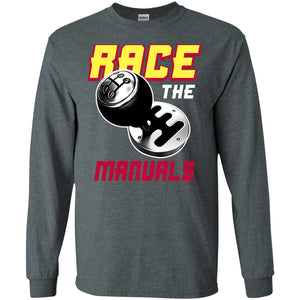 Race The Manuals Racing ShirtG240 Gildan LS Ultra Cotton T-Shirt