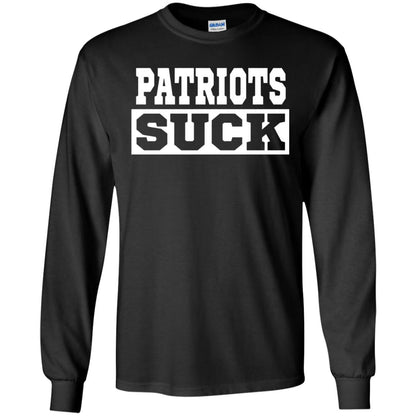 Patriots Suck T-shirt I Hate Patriots Black