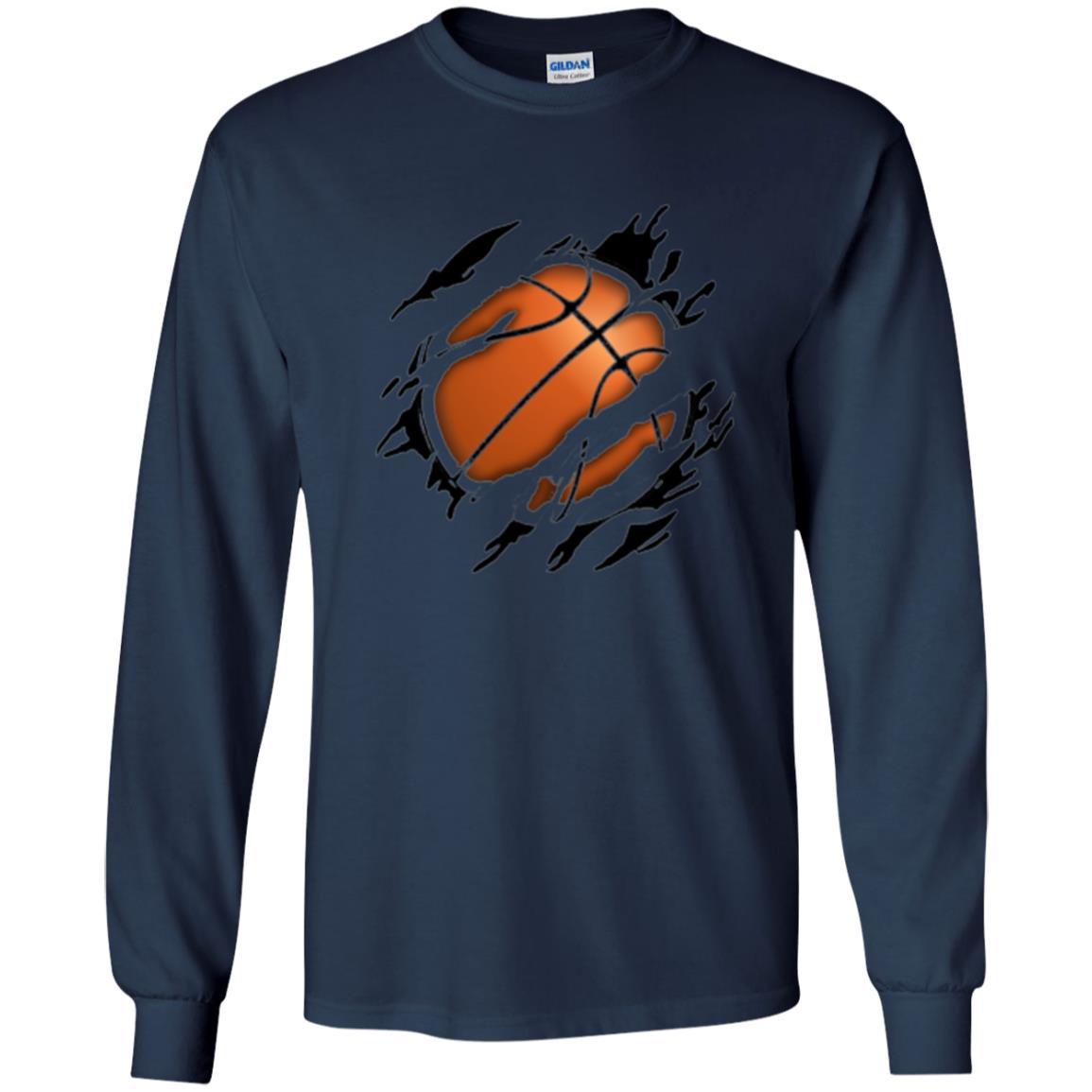 Basketball Lover T-shirt Basketball In Me Navy