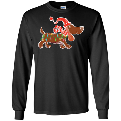 Dog Lover T-Shirt Christmas Lights Labrador Retriever Dog Lover Black