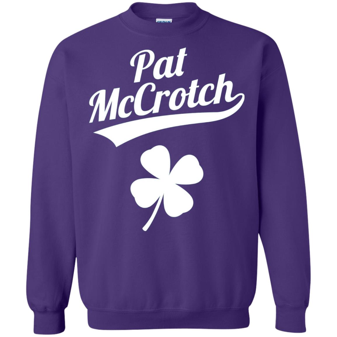 Funny Pat Mccrotch St. Patricks Shamrock T-shirt Purple