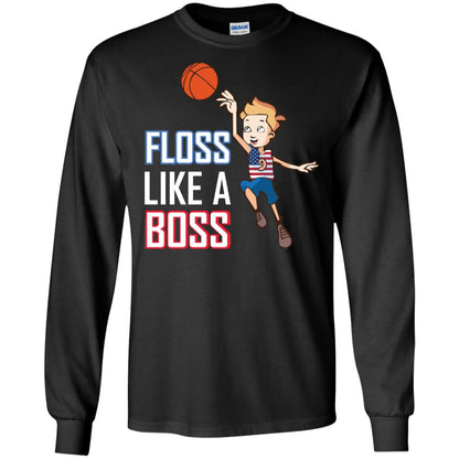 Floss Like A Boss Shirt For Basketball Players Black