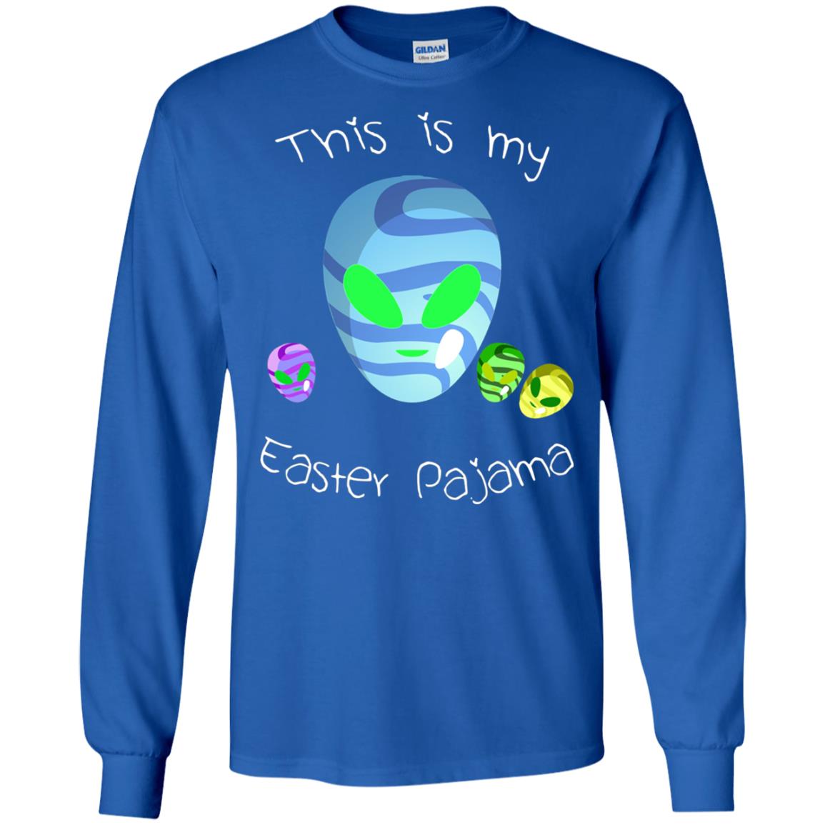 Easter Pajama Alien Shirt Royal