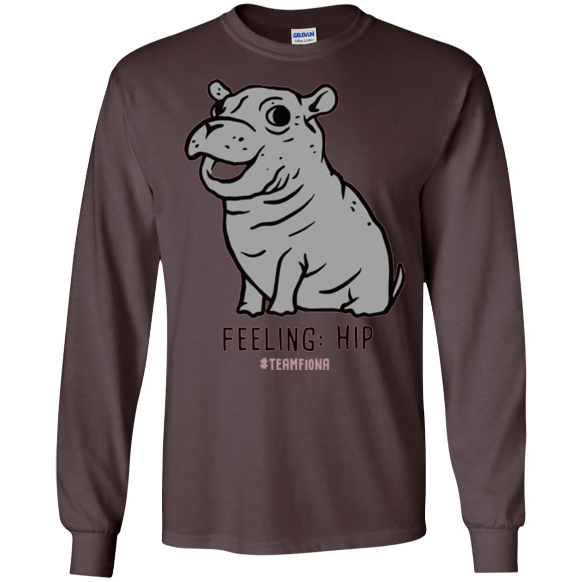 Fiona Hippo Lover T-shirt The Hippo Feeling Hip #teamfiona Dark Chocolate
