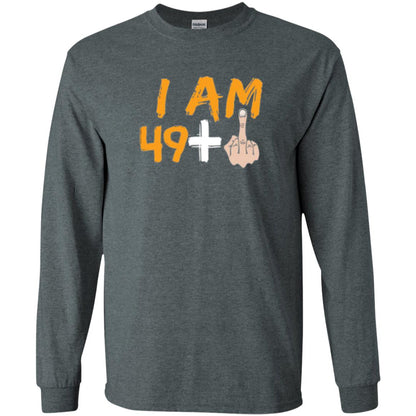50th Birthday T Shirt I Am 49 Plus Dark Heather