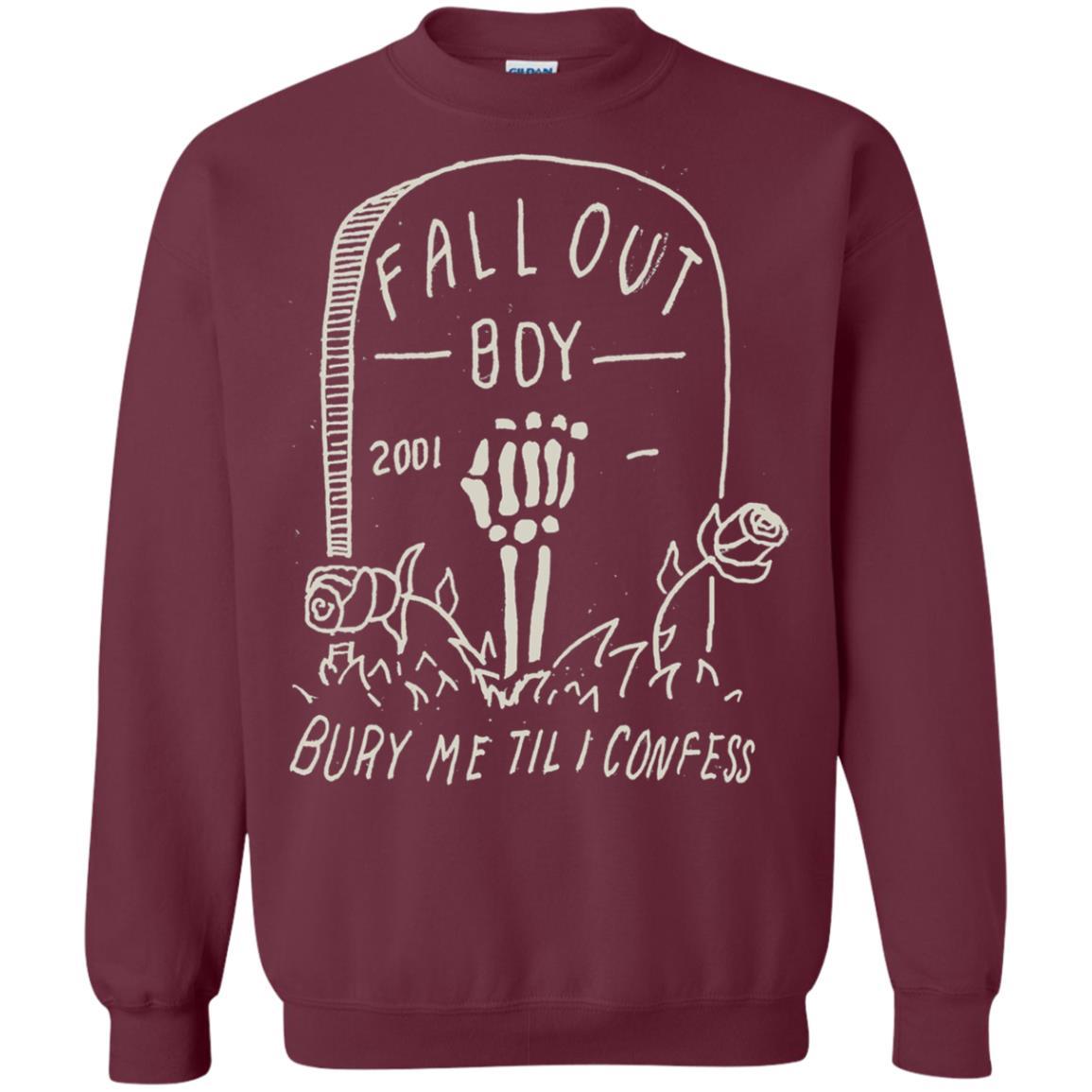 Fall Out Boy Bury Me Till I Confess T-shirt Maroon