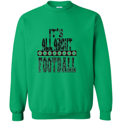 Football Lover T-shirt It_s All About Football Irish Green