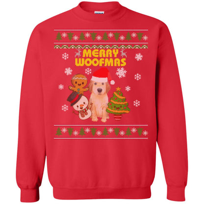 Merry Woofmas Dogs Lovers X-mas 2018 Gift Shirt Red