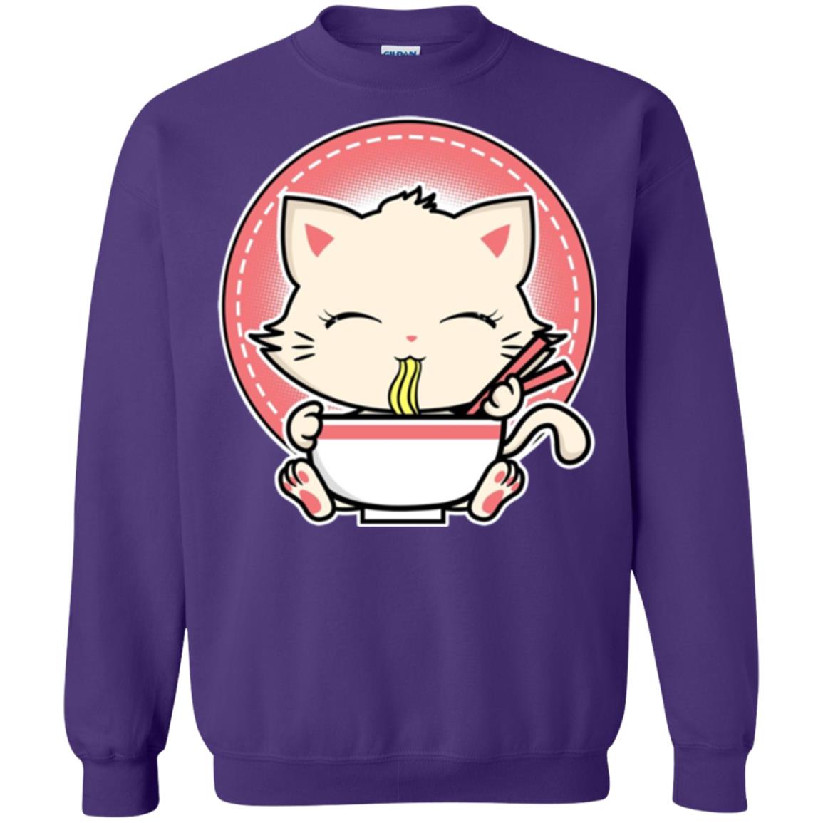 Kawaii Japanese Anime Cat Ramen T-shirt