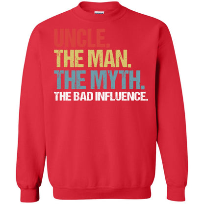 Uncle The Man The Myth The Bad Influence Shirt Red