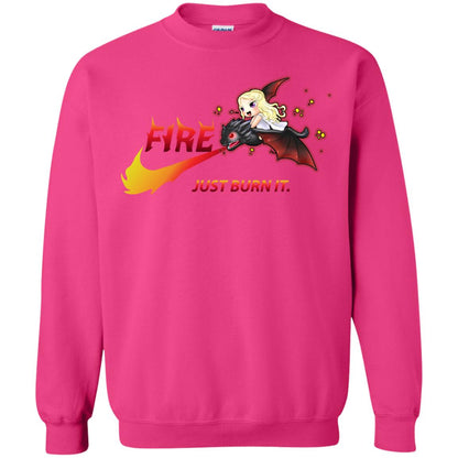 Fire Just Burn It Dany Drogon T-shirt Heliconia
